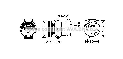 PRASCO Kompressori, ilmastointilaite RTK369