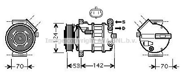 PRASCO Kompressori, ilmastointilaite SBK063