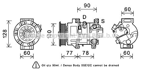 PRASCO Kompressori, ilmastointilaite TOK584