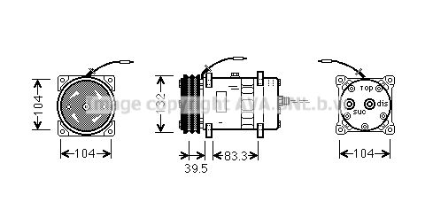 PRASCO Kompressori, ilmastointilaite UVK040
