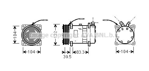 PRASCO Kompressori, ilmastointilaite UVK048