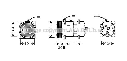 PRASCO Kompressori, ilmastointilaite UVK118