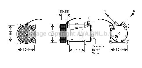 PRASCO Kompressori, ilmastointilaite VLAK038