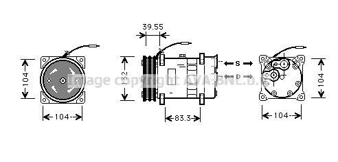 PRASCO Kompressori, ilmastointilaite VLK039