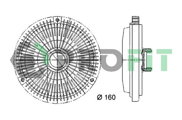 PROFIT Kytkin, jäähdytystuuletin 1720-3017