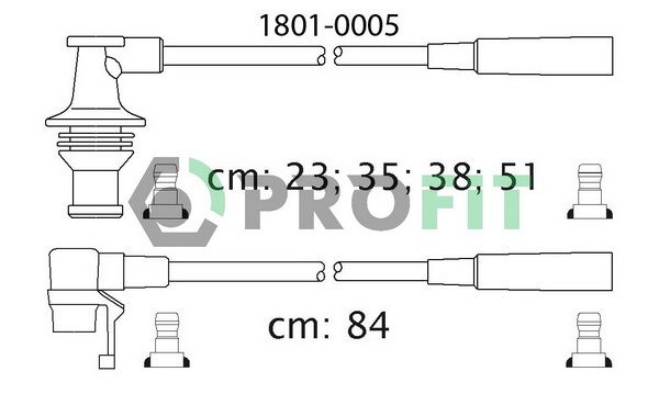 PROFIT Sytytysjohtosarja 1801-0005