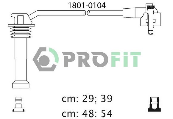 PROFIT Sytytysjohtosarja 1801-0104