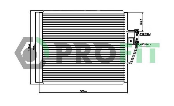 PROFIT Lauhdutin, ilmastointilaite PR 0062C1