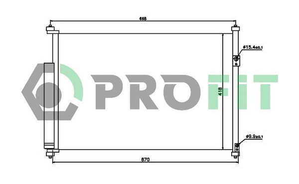 PROFIT Lauhdutin, ilmastointilaite PR 2022C1