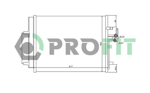 PROFIT Lauhdutin, ilmastointilaite PR 2539C1