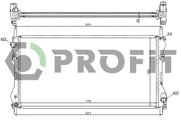 PROFIT Jäähdytin,moottorin jäähdytys PR 2565A1