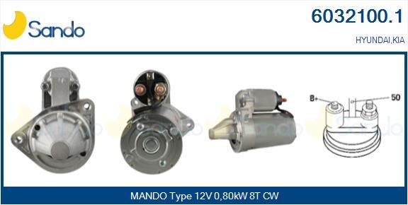 SANDO Käynnistinmoottori 6032100.1
