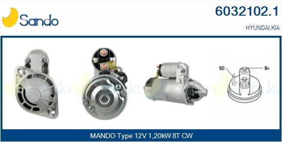 SANDO Käynnistinmoottori 6032102.1
