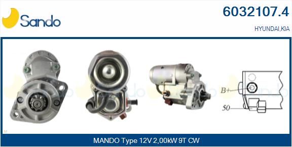 SANDO Käynnistinmoottori 6032107.4