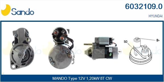SANDO Käynnistinmoottori 6032109.0