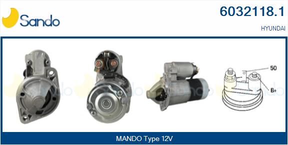 SANDO Käynnistinmoottori 6032118.1