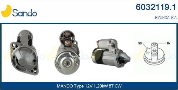 SANDO Käynnistinmoottori 6032119.1