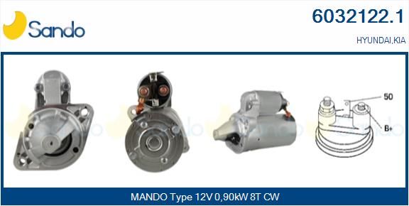 SANDO Käynnistinmoottori 6032122.1
