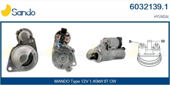 SANDO Käynnistinmoottori 6032139.1