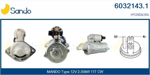 SANDO Käynnistinmoottori 6032143.1