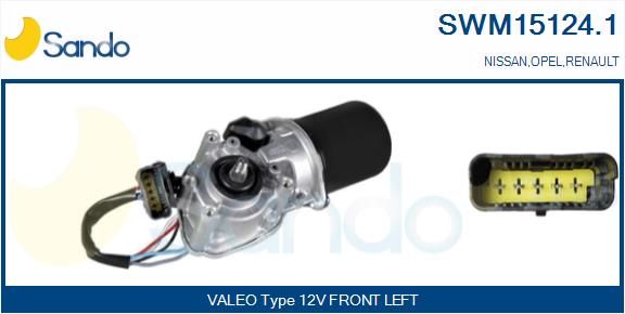 SANDO Pyyhkijän moottori SWM15124.1