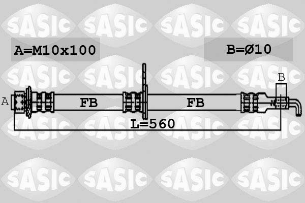 SASIC Jarruletku 6600038