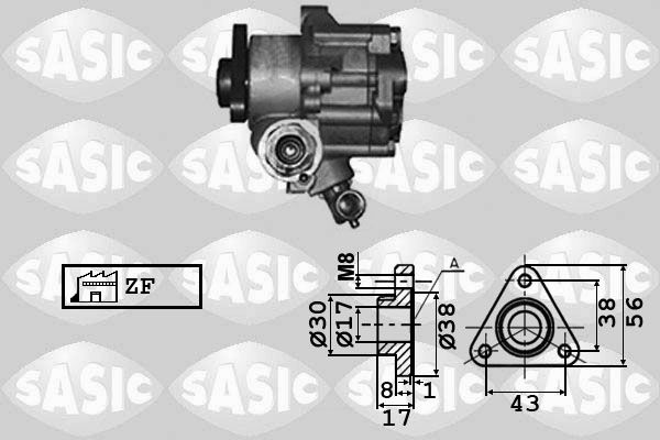 SASIC Hydrauliikkapumppu, ohjaus 7076002