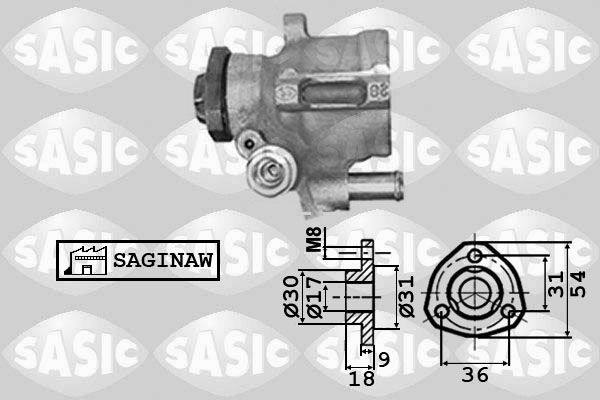 SASIC Hydrauliikkapumppu, ohjaus 7076028