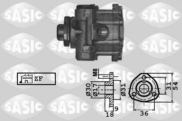 SASIC Hydrauliikkapumppu, ohjaus 7076031