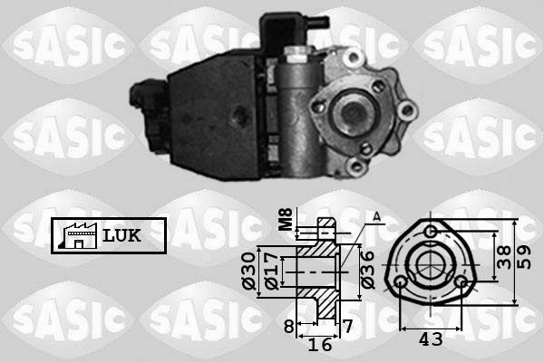 SASIC Hydrauliikkapumppu, ohjaus 7076032