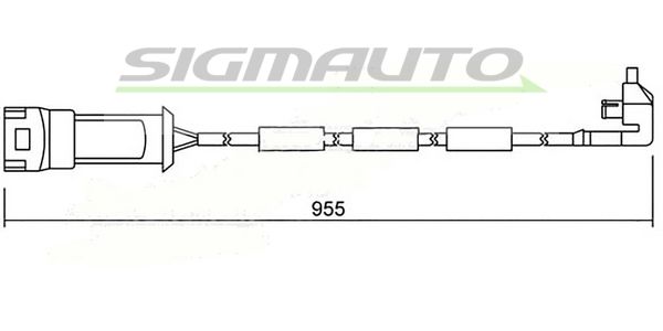 SIGMAUTO Kulumisenilmaisin, jarrupala WI0594