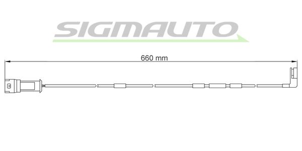 SIGMAUTO Kulumisenilmaisin, jarrupala WI0602