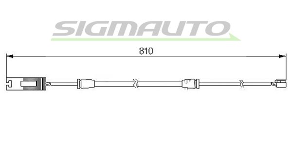 SIGMAUTO Kulumisenilmaisin, jarrupala WI0606