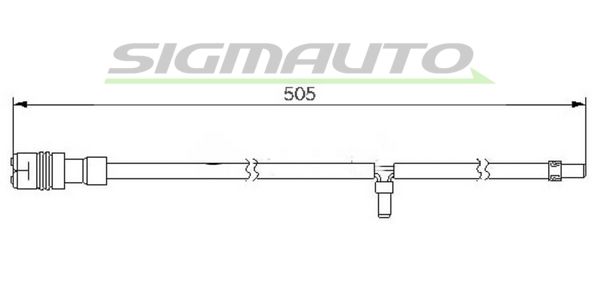 SIGMAUTO Kulumisenilmaisin, jarrupala WI0626