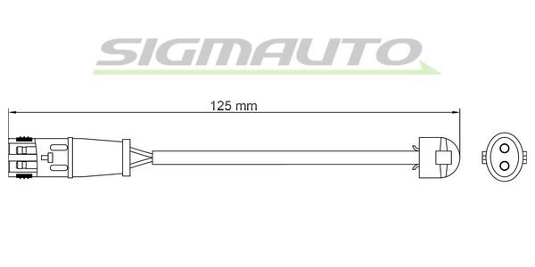 SIGMAUTO Kulumisenilmaisin, jarrupala WI0685