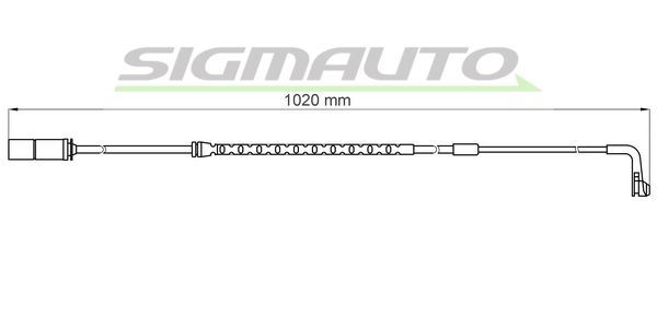 SIGMAUTO Kulumisenilmaisin, jarrupala WI0691