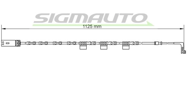 SIGMAUTO Kulumisenilmaisin, jarrupala WI0698