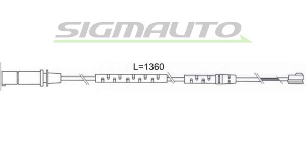 SIGMAUTO Kulumisenilmaisin, jarrupala WI0746