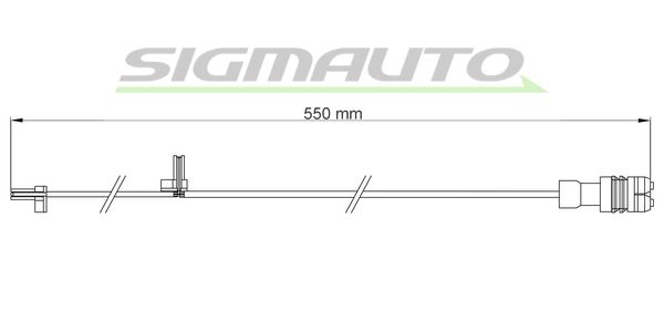 SIGMAUTO Kulumisenilmaisin, jarrupala WI0763