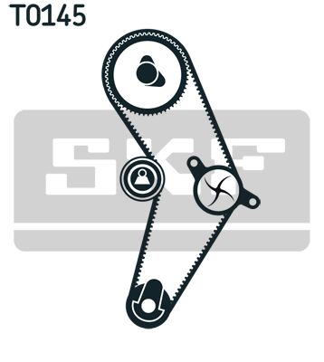 SKF Vesipumppu + jakohihnasarja VKMC 02204-3