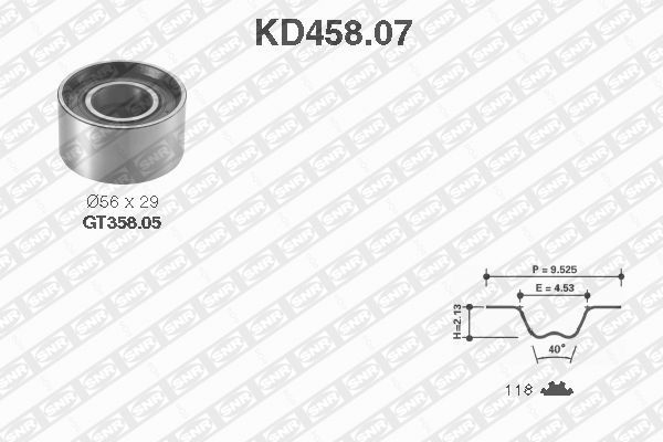 SNR Hammashihnasarja KD458.07