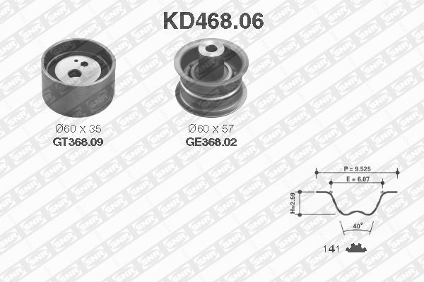 SNR Hammashihnasarja KD468.06