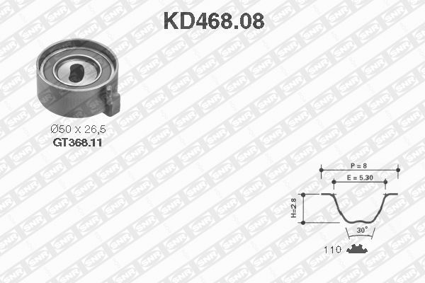 SNR Hammashihnasarja KD468.08