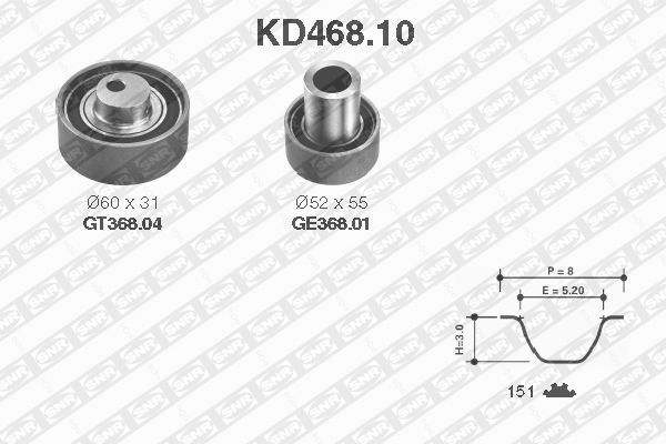 SNR Hammashihnasarja KD468.10