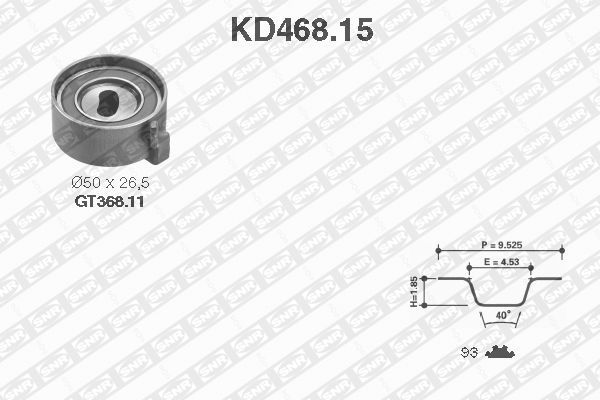 SNR Hammashihnasarja KD468.15