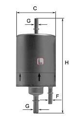 SOFIMA Polttoainesuodatin S 1830 B