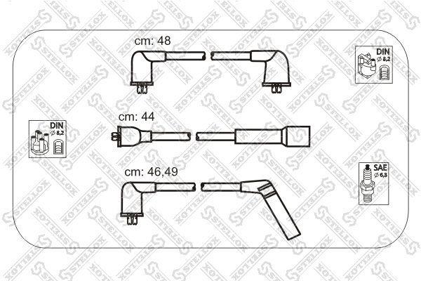 STELLOX Sytytysjohtosarja 10-30040-SX