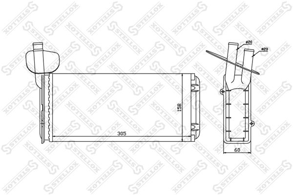 STELLOX Lämmityslaitteen kenno 10-35020-SX