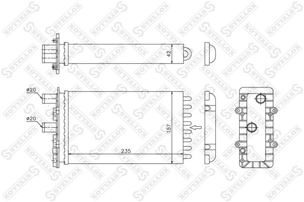 STELLOX Lämmityslaitteen kenno 10-35079-SX