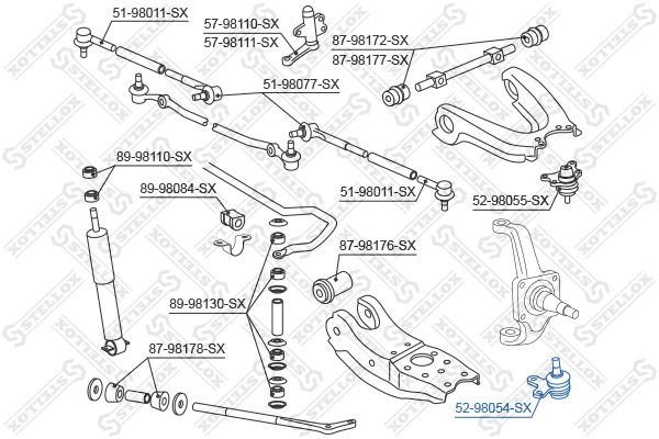 STELLOX Pallonivel 52-98054-SX